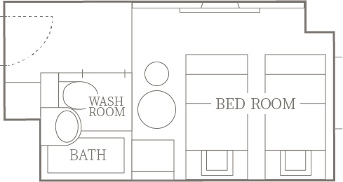 標準雙床雙人房
