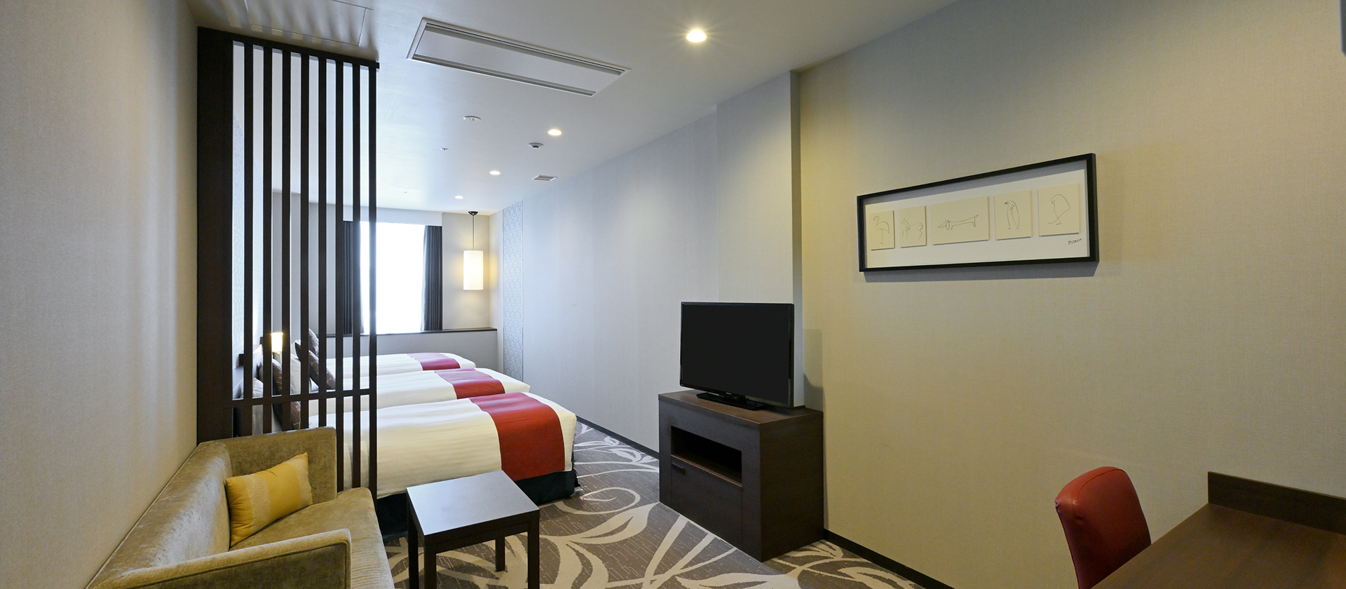 デラックスツイン+エキストラベッド